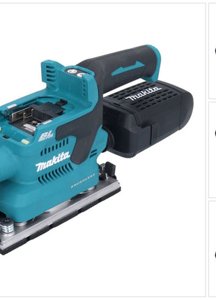 Makita DBO 382 Z Akumulatorowa szlifierka oscylacyjna 18 V 93 x 185 mm Brushless Solo - bez akumulatora, bez ładowarki