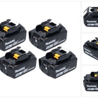 Makita batterie 4x BL 1850 B 18 V 5,0 Ah / 5000 mAh Li-Ion ( 4x 197280-8 )
