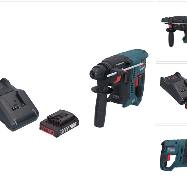 Bosch GBH 18V-21 Marteau perforateur sans fil professionnel 18 V 2.0 J SDS plus Brushless + 1x batterie 2.0 Ah + kit chargeur