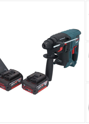 Bosch GBH 18V-21 Marteau perforateur sans fil professionnel 18 V 2.0 J SDS plus Brushless + 2x batterie 5.0 Ah + kit chargeur