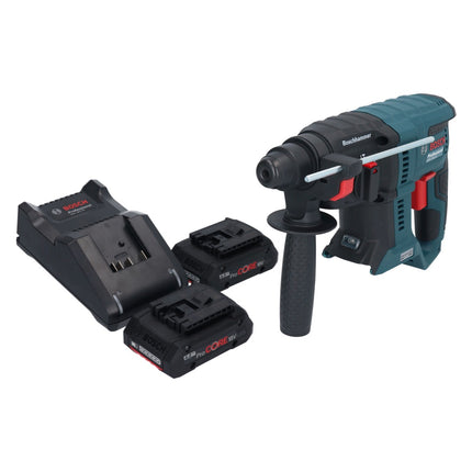 Bosch GBH 18V-21 Marteau perforateur sans fil professionnel 18 V 2.0 J SDS plus sans balais + 2x batterie ProCORE 4.0 Ah + kit chargeur