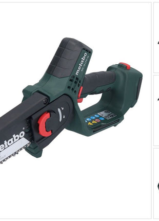 Metabo MS 18 LTX 15 Trononneuse sans fil 18 V 15 cm 5 m/s Solo ( 600856850 ) - sans batterie, sans chargeur de batterie