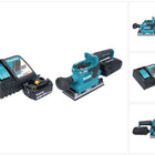 Makita DBO 382 RF1 Ponceuse vibrante sans fil 18 V 93 x 185 mm Brushless + 1x batterie 3,0 Ah + chargeur