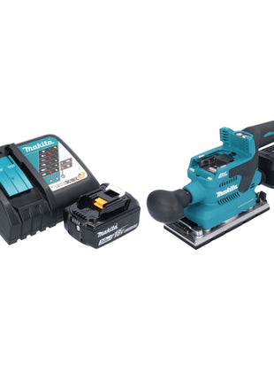 Makita DBO 382 RF1 Ponceuse vibrante sans fil 18 V 93 x 185 mm Brushless + 1x batterie 3,0 Ah + chargeur