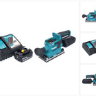 Makita DBO 382 RM1 Ponceuse vibrante sans fil 18 V 93 x 185 mm Brushless + 1x batterie 4,0 Ah + chargeur