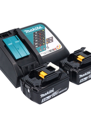 Makita DBO 382 RT Ponceuse vibrante sans fil 18 V 93 x 185 mm Brushless + 2x batterie 5,0 Ah + chargeur