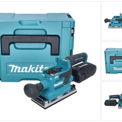 Makita DBO 382 ZJ Ponceuse vibrante sans fil 18 V 93 x 185 mm Brushless + Makpac - sans batterie, sans chargeur