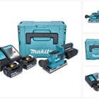 Makita DBO 382 RFJ Ponceuse vibrante sans fil 18 V 93 x 185 mm Brushless + 2x batterie 3,0 Ah + chargeur + Makpac
