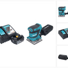 Makita DBO 484 RF1 Ponceuse vibrante sans fil 18 V 112 x 102 mm + 1x batterie 3,0 Ah + chargeur