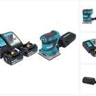 Makita DBO 484 RF ponceuse orbitale sans fil 18 V 112 x 102 mm + 2x batterie 3,0 Ah + chargeur