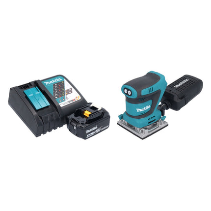 Makita DBO 484 RM1 Ponceuse vibrante sans fil 18 V 112 x 102 mm + 1x batterie 4,0 Ah + chargeur