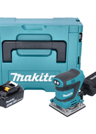 Makita DBO 484 F1J Akumulatorowa szlifierka oscylacyjna 18 V 112 x 102 mm + 1x akumulator 3,0 Ah + Makpac - bez ładowarki