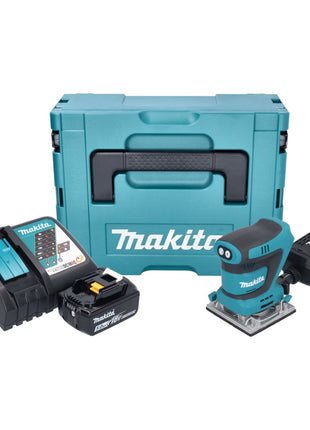 Makita DBO 484 RT1J Akumulatorowa szlifierka oscylacyjna 18 V 112 x 102 mm + 1x akumulator 5,0 Ah + ładowarka + Makpac