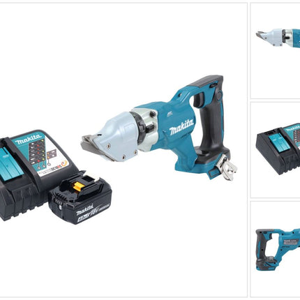 Makita DJS 200 RM1 Cisaille à tôle sans fil 18 V 2,0 mm Brushless + 1x batterie 4,0 Ah + chargeur