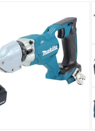 Makita DJS 200 T1 Cisaille à tôle sans fil 18 V 2,0 mm Brushless + 1x batterie 5,0 Ah - sans chargeur