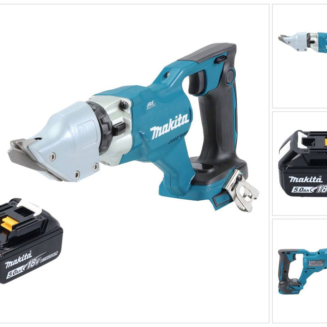 Makita DJS 200 T1 Cisaille à tôle sans fil 18 V 2,0 mm Brushless + 1x batterie 5,0 Ah - sans chargeur