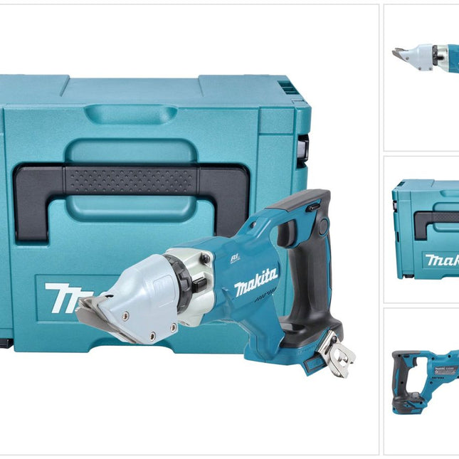 Makita DJS 200 ZJ Cisaille à tôle sans fil 18 V 2,0 mm Brushless + Makpac - sans batterie, sans chargeur