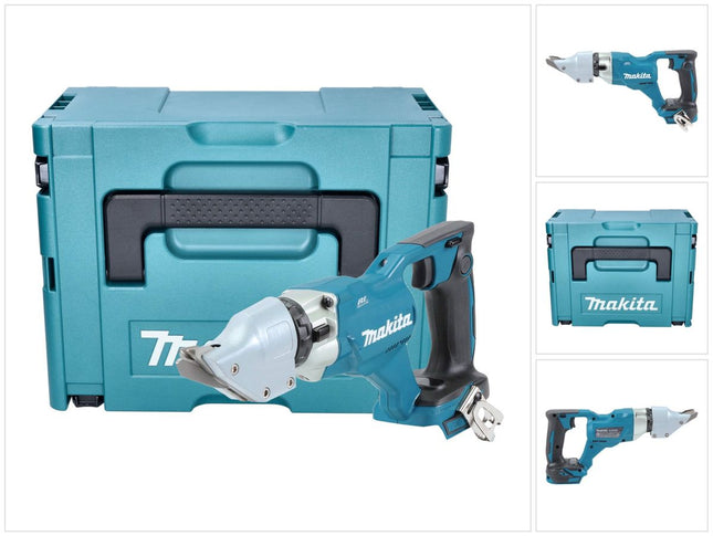 Makita DJS 200 ZJ Cisaille à tôle sans fil 18 V 2,0 mm Brushless + Makpac - sans batterie, sans chargeur