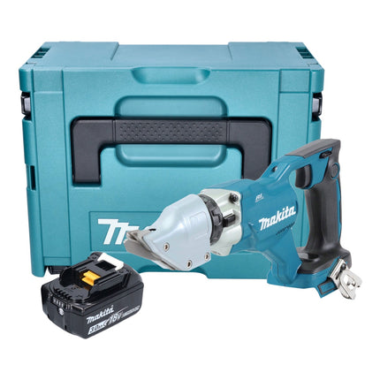 Makita DJS 200 F1J Cisaille à tôle sans fil 18 V 2,0 mm Brushless + 1x batterie 3,0 Ah + Makpac - sans chargeur