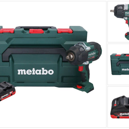Metabo SSW 18 LTX 1450 BL Visseuse à choc sans fil 18 V 1450 Nm Brushless + 1x batterie 4,0 Ah + metaBOX - sans chargeur