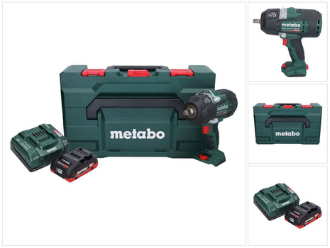 Metabo SSW 18 LTX 1450 BL Atornillador de impacto a batería 18 V 1450 Nm sin escobillas + 1x batería 4,0 Ah + cargador + metaBOX