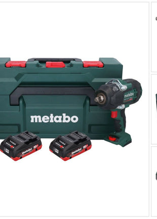 Metabo SSW 18 LTX 1450 BL Atornillador de impacto a batería 18 V 1450 Nm sin escobillas + 2x baterías 4,0 Ah + cargador + metaBOX