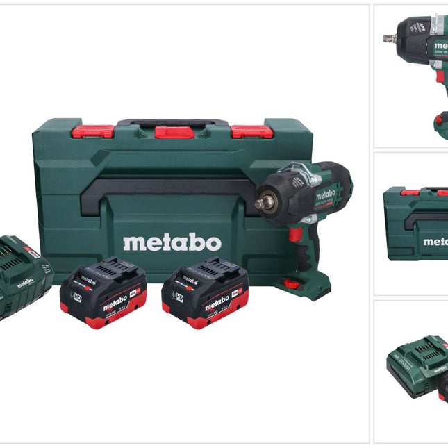 Metabo SSW 18 LTX 1450 BL Visseuse à choc sans fil 18 V 1450 Nm ( 602401660 ) Brushless + 2x batterie 5,5 Ah + chargeur + metaBOX