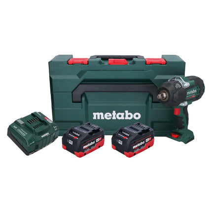 Metabo SSW 18 LTX 1450 BL Visseuse à choc sans fil 18 V 1450 Nm ( 602401660 ) Brushless + 2x batterie 5,5 Ah + chargeur + metaBOX