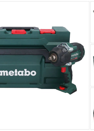 Metabo SSW 18 LTX 1450 BL Atornillador de impacto a batería 18 V 1450 Nm sin escobillas + 1x batería 8,0 Ah + metaBOX - sin cargador