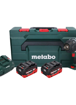 Metabo SSW 18 LTX 1450 BL Atornillador de impacto a batería 18 V 1450 Nm (602401810) sin escobillas + 2x batería 8,0 Ah + cargador + metaBOX