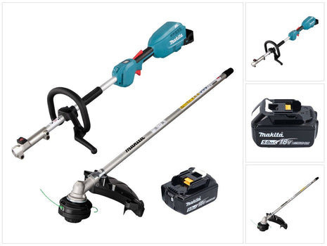 Unidad multifuncional de batería Makita DUX 18 TX1 18 V sin escobillas + 1x batería 5,0 Ah - sin cargador