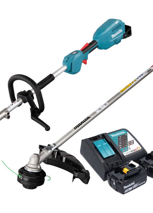 Accionamiento multifuncional a batería Makita DUX 18 RT2X1 18 V sin escobillas + 2 baterías 5,0 Ah + cargador