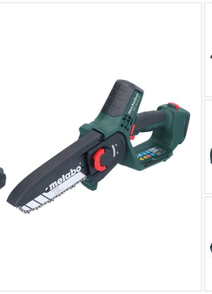 Metabo MS 18 LTX 15 Akku Gehölzsäge 18 V 15 cm 5 m/s + 1x Akku 2,0 Ah - ohne Ladegerät