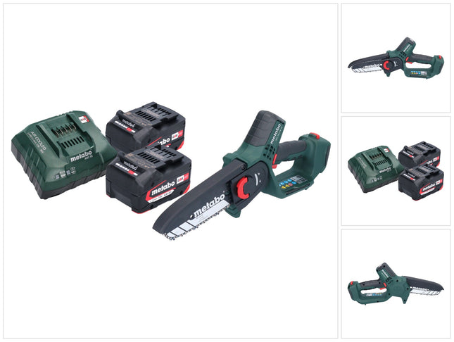 Metabo MS 18 LTX 15 Akku Gehoelzsaege 18 V 15 cm 5 m s 2x Akku 4 0 Ah Ladegeraet 0 - toolbrothers
