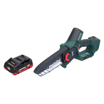 Metabo MS 18 LTX 15 Trononneuse sans fil 18 V 15 cm 5 m/s + 1x accu 4,0 Ah - sans chargeur