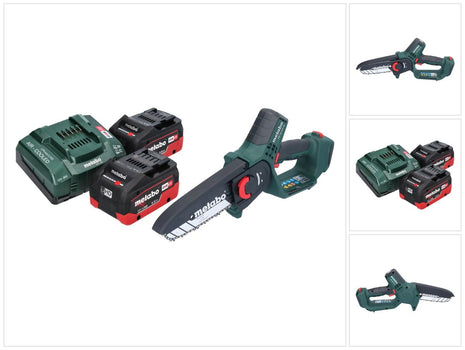 Metabo MS 18 LTX 15 scie sans fil 18 V 15 cm 5 m/s + 2x batterie 5,5 Ah + chargeur