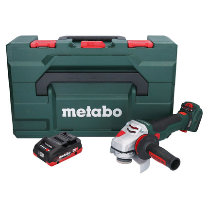 Metabo WVB 18 LTX BL 15-125 Quick Meuleuse d'angle sans fil 18 V 125 mm Brushless + 1x batterie 4,0 Ah + metaBOX - sans chargeur