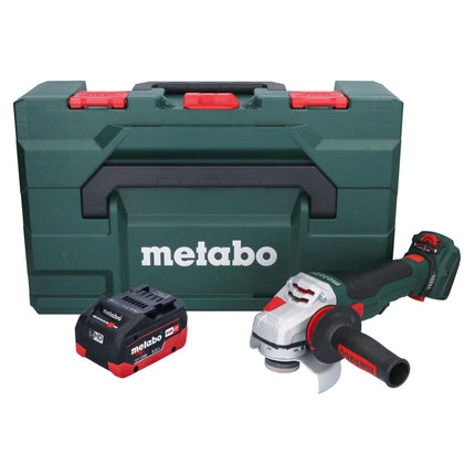 Metabo WVB 18 LTX BL 15-125 Quick Meuleuse d'angle sans fil 18 V 125 mm Brushless + 1x batterie 5,5 Ah + metaBOX - sans chargeur