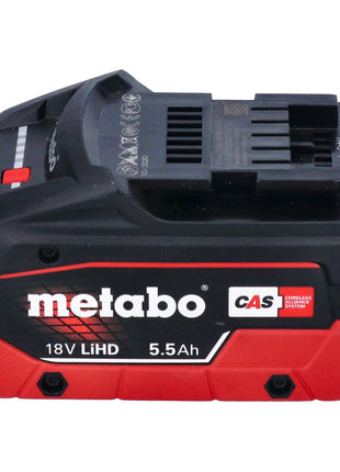 Metabo WVB 18 LTX BL 15-125 Quick Meuleuse d'angle sans fil 18 V 125 mm Brushless + 1x batterie 5,5 Ah + metaBOX - sans chargeur