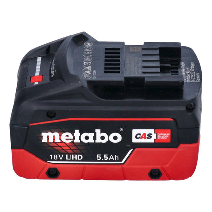 Metabo WVB 18 LTX BL 15-125 Quick Meuleuse d'angle sans fil 18 V 125 mm Brushless + 1x batterie 5,5 Ah + metaBOX - sans chargeur