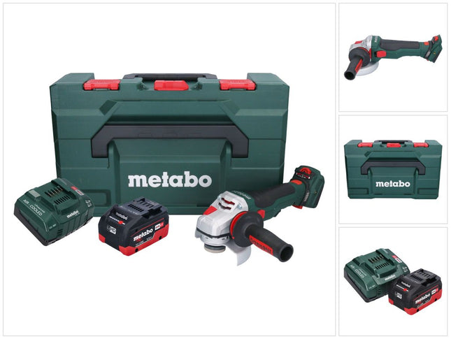 Metabo WVB 18 LTX BL 15-125 Quick Meuleuse d'angle sans fil 18 V 125 mm Brushless + 1x batterie 5,5 Ah + chargeur + metaBOX
