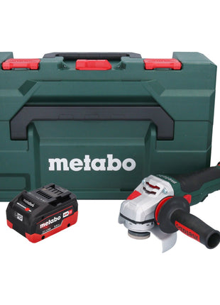 Metabo WVB 18 LTX BL 15-125 Quick Meuleuse d'angle sans fil 18 V 125 mm Brushless + 1x batterie 8,0 Ah + metaBOX - sans chargeur