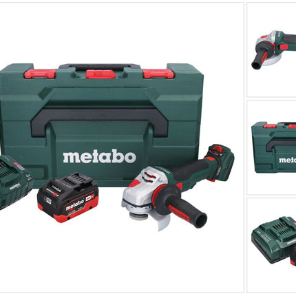 Metabo WVB 18 LTX BL 15-125 Quick Meuleuse d'angle sans fil 18 V 125 mm Brushless + 1x batterie 8,0 Ah + chargeur + metaBOX