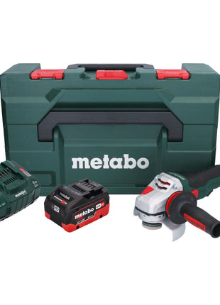 Metabo WVB 18 LTX BL 15-125 Meuleuse d'angle sur batterie Quick 18 V 125 mm sans balais + 1x batterie 8,0 Ah + chargeur + métaBOX