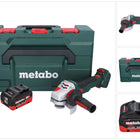 Metabo WVB 18 LTX BL 15-125 Quick Meuleuse d'angle sans fil 18 V 125 mm Brushless + 1x batterie 10,0 Ah + metaBOX - sans chargeur