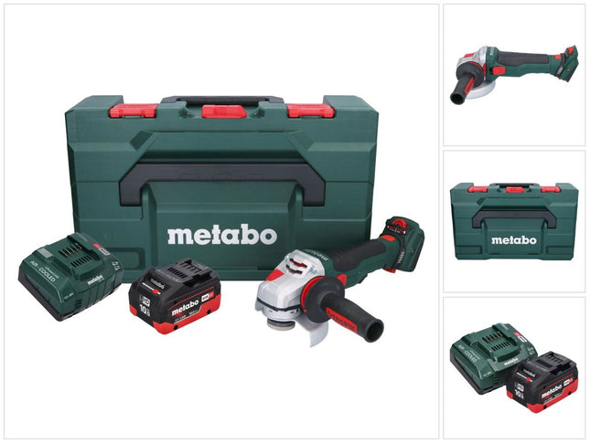 Metabo WVB 18 LTX BL 15-125 Quick Meuleuse d'angle sans fil 18 V 125 mm Brushless + 1x batterie 10,0 Ah + chargeur + metaBOX