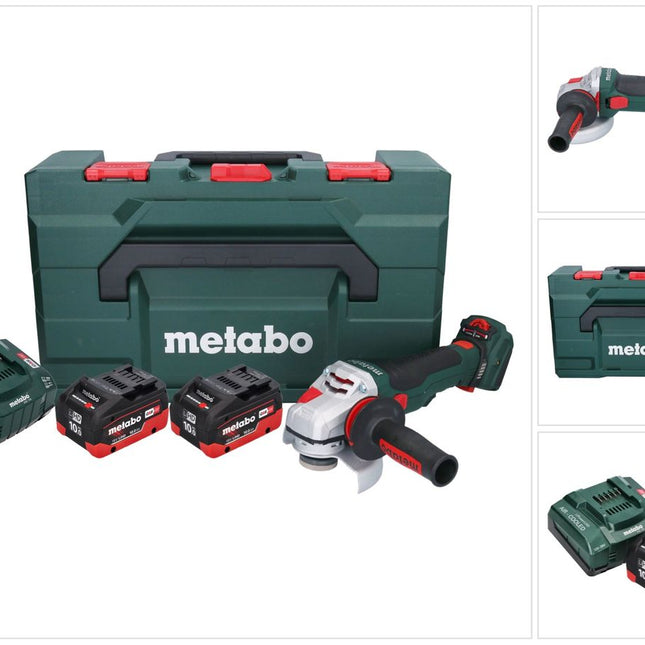 Metabo WVB 18 LTX BL 15-125 Quick Meuleuse d'angle sans fil 18 V 125 mm Brushless + 2x batterie 10,0 Ah + chargeur + metaBOX
