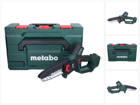 Metabo MS 18 LTX 15 Trononneuse sans fil 18 V 15 cm 15 cm 5 m/s + metaBOX ( 600856840 ) - sans batterie, sans chargeur de batterie