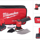 Milwaukee M12 FDSS-501B Ponceuse delta sans fil 12 V 88,8 x 63,5 mm + 1x batterie 5,0 Ah - sans kit chargeur