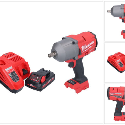 Clé à chocs sans fil Milwaukee M18 FHIWF12-301 18 V 1356 Nm 1/2" brushless + 1x batterie 3,0 Ah + chargeur